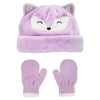 Conjunto Touca E Luva Foxy Lilás - BBTC Babytunes