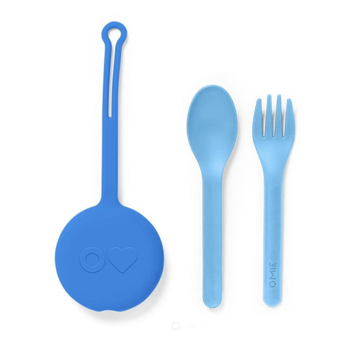 
    Conjunto de Talheres Com Estojo Omiebox Capri Blue - Omiebox Babytunes
  