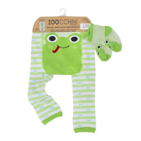 Calça Legging & Meias Zoocchini Frog Green - Zoocchini Babytunes