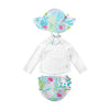 Fralda de Banho Infantil Reutilizável FPS50+ Iplay Água Viva - Iplay Babytunes