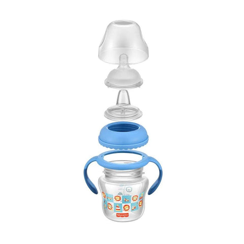 Copo De Transição First Moments + Bico Extra + Alça Removível Fisher-Price 150ML - Azul Lollypop - Fisher Price Babytunes