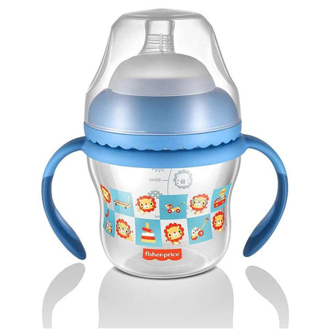 Copo De Transição First Moments + Bico Extra + Alça Removível Fisher-Price 150ML - Azul Lollypop - Fisher Price Babytunes by Vanessa