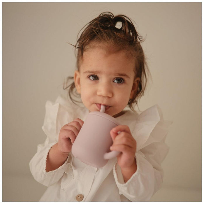 
    Copo Infantil Mushie Com Alças e Canudo Soft Lilac - Mushie Babytunes
  