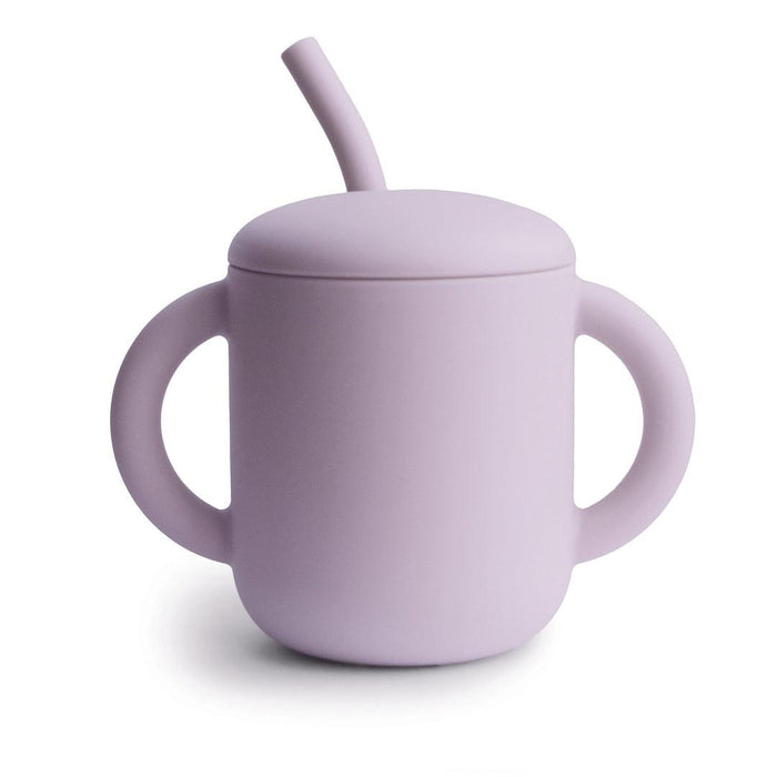 
    Copo Infantil Mushie Com Alças e Canudo Soft Lilac - Mushie Babytunes
  