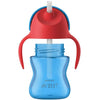 Copo com Canudo Philips Avent Dinossauro Azul e Vermelho 200ML - Philips Avent Babytunes