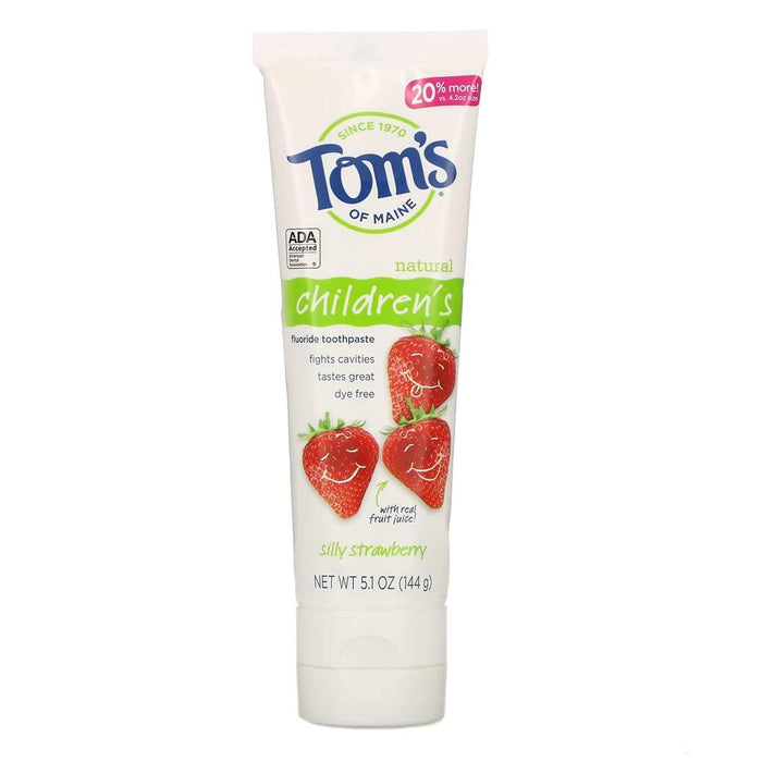 
    Creme Dental Tom's of Maine Com Flúor Silly Strawberry - Tom's of Maine Babytunes
  