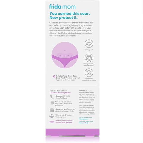 Adesivos de Silicone Reutilizáveis Para Tratamento de Cicatrizes Frida Mom - 6 Unidades - Frida Mom Babytunes
