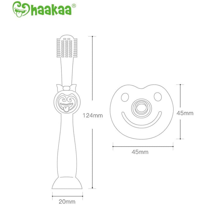 
    Escova Dental Infantil de Silicone 360° Haakaa Blue - Haakaa Babytunes
  