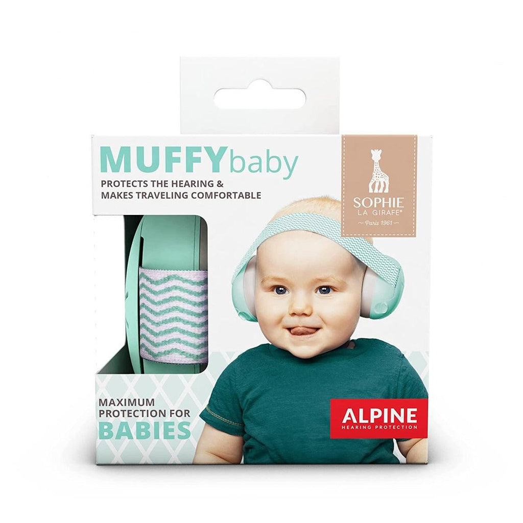 Fone Com Proteção Auditiva Infantil Verde - Edição Especial: Sophie la Girafe - Alpine Muffy Babytunes