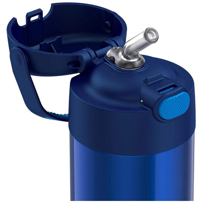 Garrafa Térmica Thermos Foogo Azul 350ML - Material Higiênico