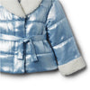 Jaqueta Acolchoada Infantil Janie and Jack Sherpa Metallic - Janie And Jack Babytunes