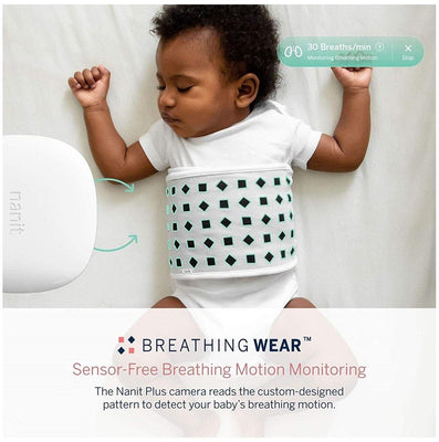 Babá Eletrônica Nanit Pro Com 2 Câmeras Branca - Padrão Breathing Wear