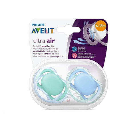 Kit Chupeta Avent Orthodontic 2 Peças Blue & Teal 6-18M - Philips Avent Babytunes by Vanessa