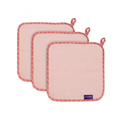 Paninhos para Boca de Bambu Clevamama Coral - 3 Unidades - Clevamama Babytunes