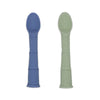 Kit De Colheres Em Silicone Kushies Mineral Blue - Kushies Babytunes