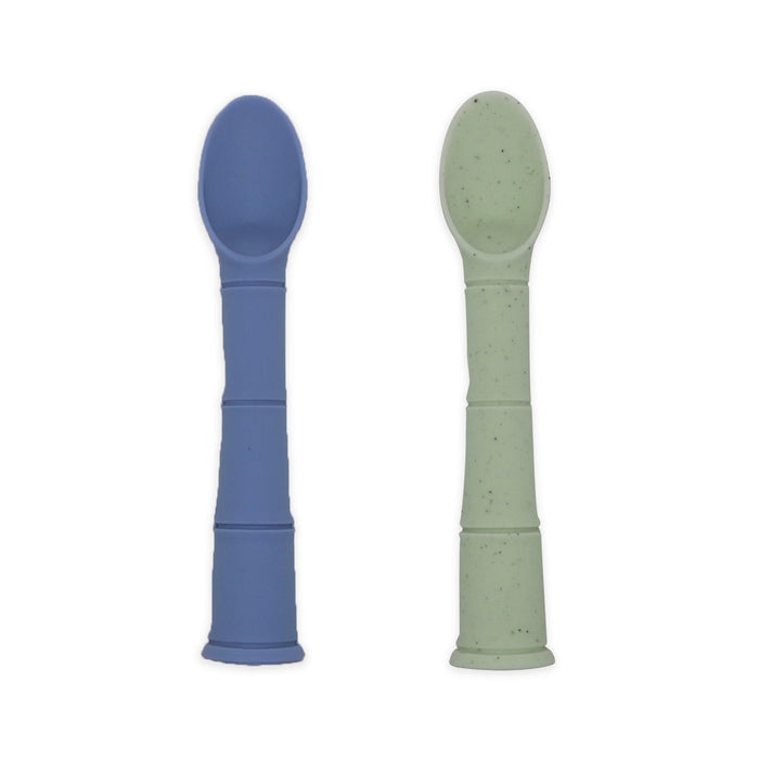 
    Kit De Colheres Em Silicone Kushies Mineral Blue - Kushies Babytunes
  
