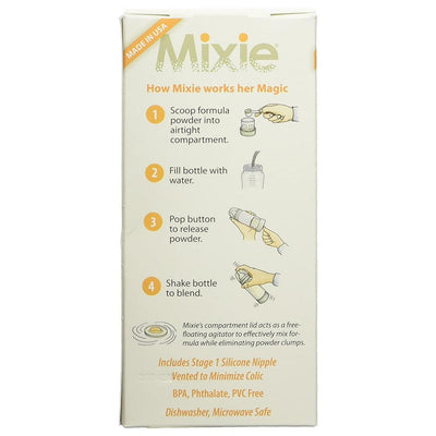 Kit De Mamadeira Mixie Com Porta Fórmula 120ML - 2 Unidades - Mistura Instantânea