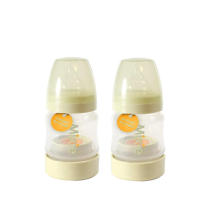 
    Kit De Mamadeira Mixie Com Porta Fórmula 120ML - 2 Unidades - Mixie Babytunes
  