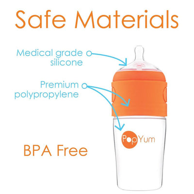 Kit De Mamadeira PopYum Com Mixer 260ML - Material Seguro