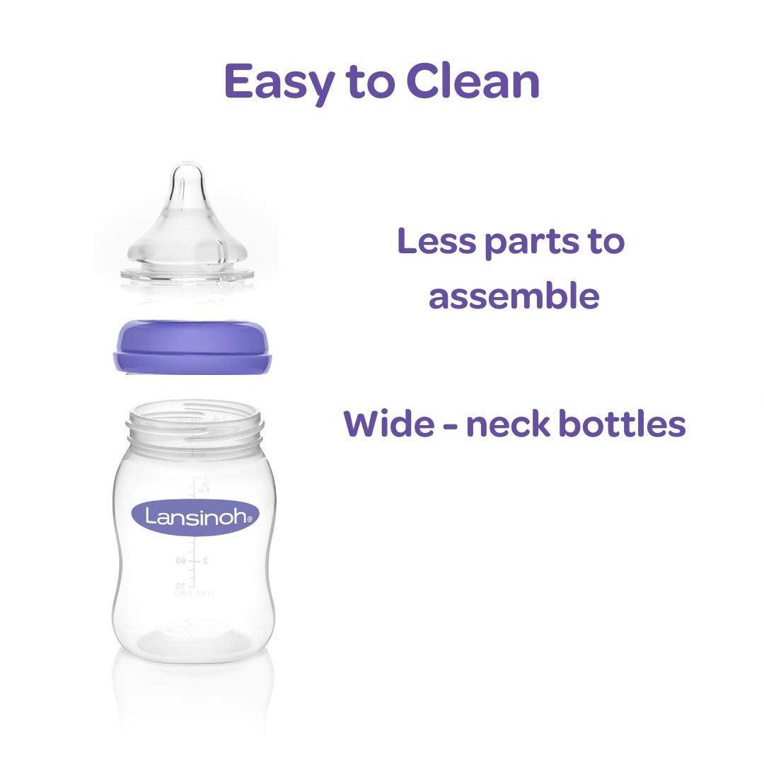 Kit Mamadeira Lansinoh Momma 3 Peças Transparente 240ML – Babytunes