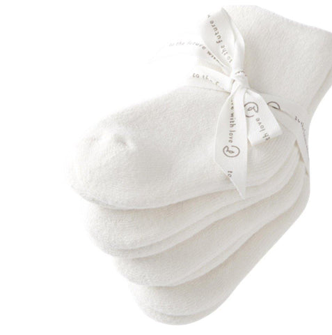 Kit Com 4 Pares de Meias de Algodão Orgânico Sweet Cream - BBTC Babytunes