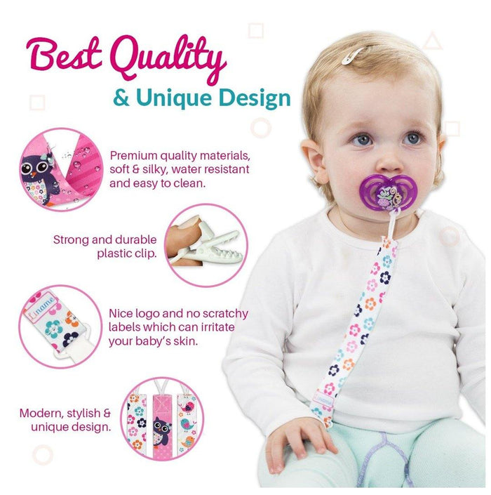 
    Kit Prendedor De Chupeta Liname Owl - Liname Babytunes
  