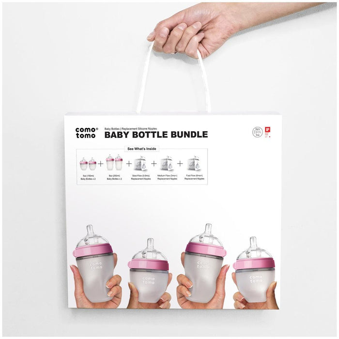 
    Kit de Mamadeira Comotomo - 7 Peças Rosa - Comotomo Babytunes
  