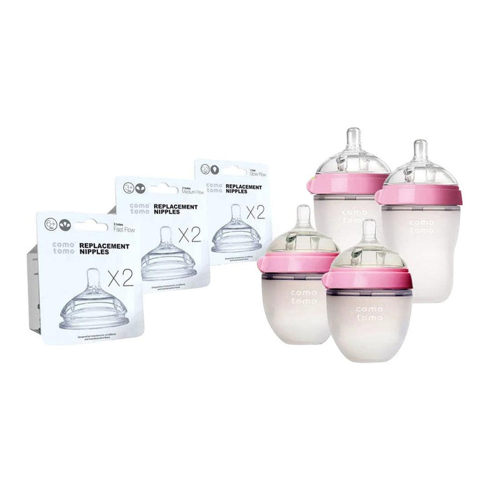 
    Kit de Mamadeira Comotomo - 7 Peças Rosa - Comotomo Babytunes
  