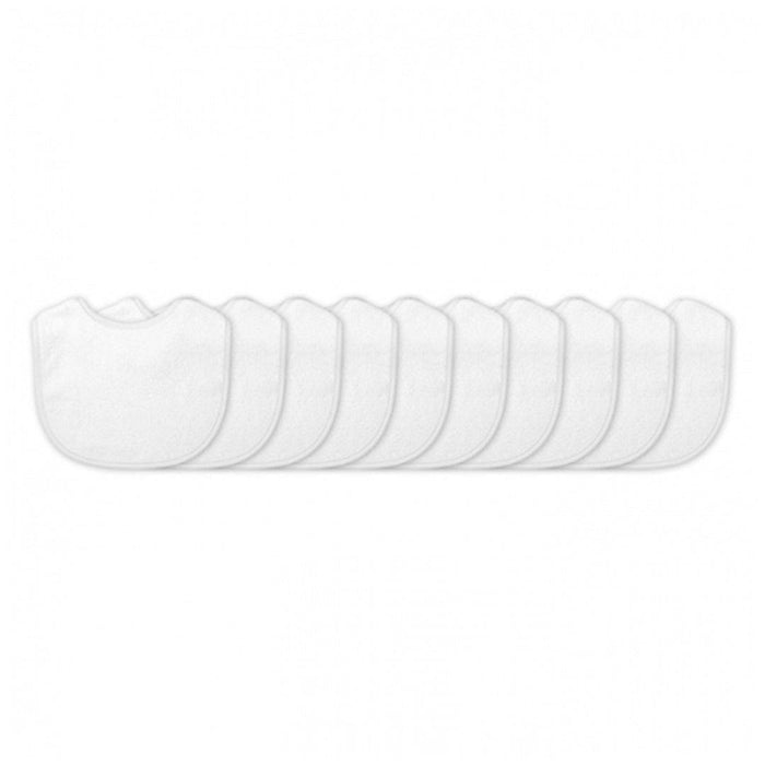
    Kit de Babadores Impermeáveis 10 Peças Iplay Branco - Iplay Babytunes
  
