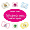 Kit de Chupetas Orthodontic MAM Perfect Night Baby 0-6M Girls - Mam Babytunes