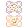 Kit de Chupetas Orthodontic MAM Perfect Night Baby 0-6M Girls - Mam Babytunes