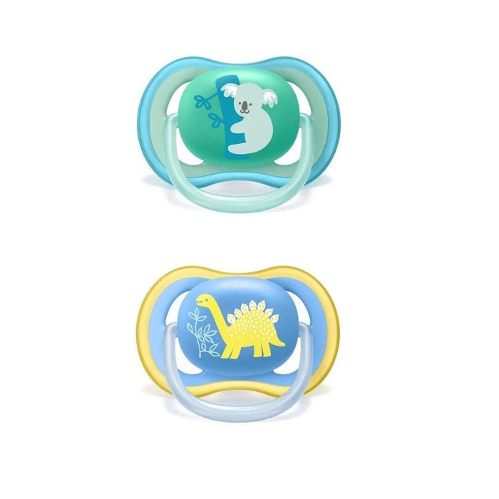 
    Kit de Chupetas Infantis Avent 2 Peças Coala e Dinossauro 18M+ - Philips Avent Babytunes
  