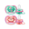Kit de Chupetas Infantis Avent 2 Peças Preguicinha & Girafinha 18M+ - Philips Avent Babytunes