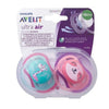Kit de Chupetas Infantis Avent 2 Peças Preguicinha & Girafinha 18M+ - Philips Avent Babytunes