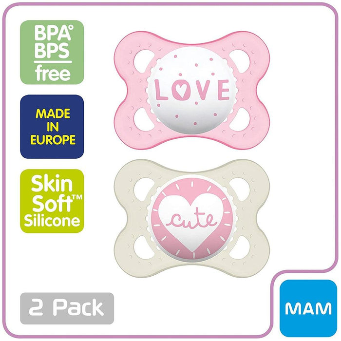 
    Kit de Chupetas Ortodônticas Infantis MAM - 2 Peças Love & Cute 0-6M - Mam Babytunes
  