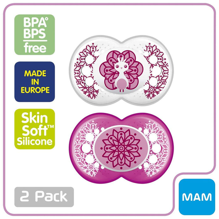 
    Kit de Chupetas Ortodônticas Infantis MAM - 2 Peças Mandalas 6M+ - Mam Babytunes
  