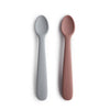 Kit de Colheres Infantil Mushie Stone/Cloudy Mauve - Mushie Babytunes