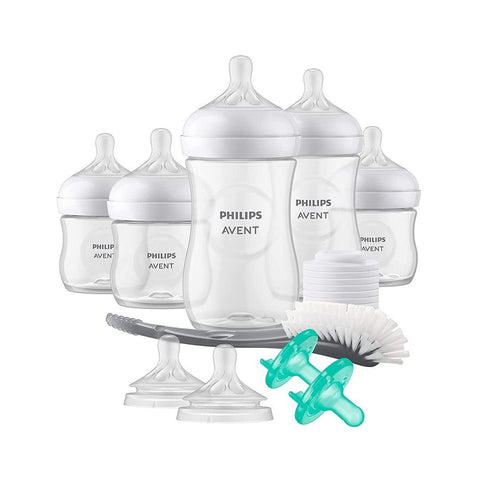 Kit de Mamadeiras & Acessórios Avent Pétala 17 Peças Transparente - Philips Avent Babytunes