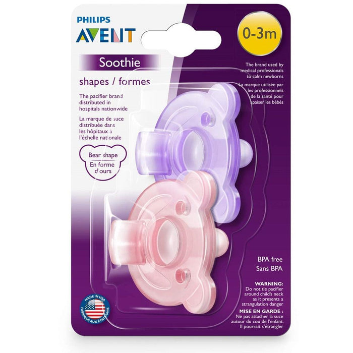 
    Kit Chupeta Avent Soothie Bear 2 Peças Lilás/Rosa 0-3M - Philips Avent Babytunes
  