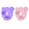 Kit Chupeta Avent Soothie Bear 2 Peças Lilás/Rosa 0-3M - Philips Avent Babytunes