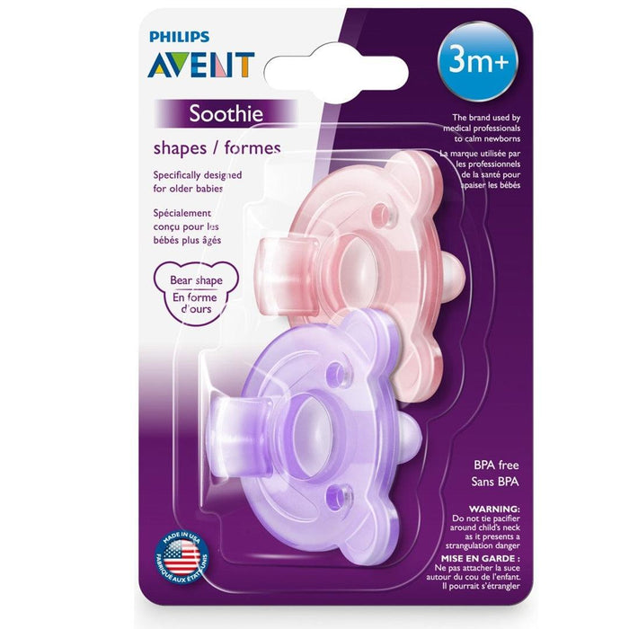 
    Kit Chupeta Avent Soothie Bear 2 Peças Lilás/Rosa 3M+ - Philips Avent Babytunes
  