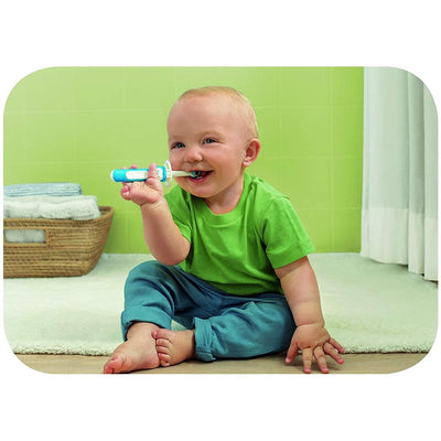 Kit Escova Dental Baby's Brush Bear Blue 6M+ - Escudo de Segurança