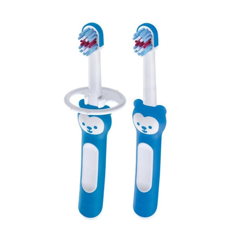 Kit Escova Dental Baby's Brush Bear Blue 6M+ - Baby's Brush Babytunes
