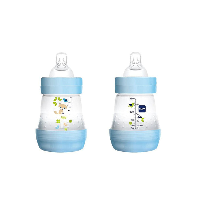 
    Kit Mamadeira Mam Auto Esterelizáveis 2 Peças Azul 160ML - Mam Babytunes
  