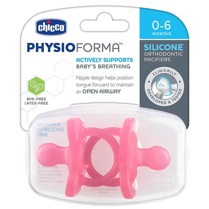 
    Kit Chupeta Chicco Orthodontic 2 Peças Rosa 0-6M - Chicco Babytunes
  