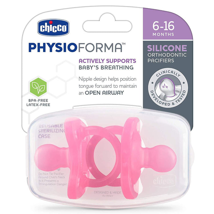 
    Kit Chupeta Chicco Orthodontic 2 Peças Rosa 6-16M - Chicco Babytunes
  