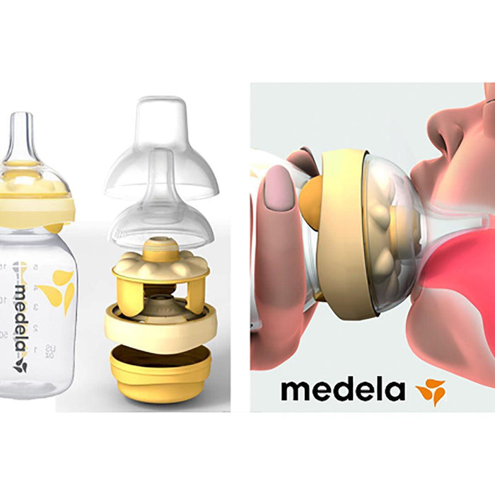 
    Mamadeira Medela Calma Transparente 150ML - Medela Babytunes
  