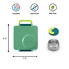 Lancheira Térmica Infantil Omiebox Green Meadow - Omiebox Babytunes