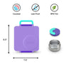 Lancheira Térmica Infantil Omiebox Purple Plum - Omiebox Babytunes