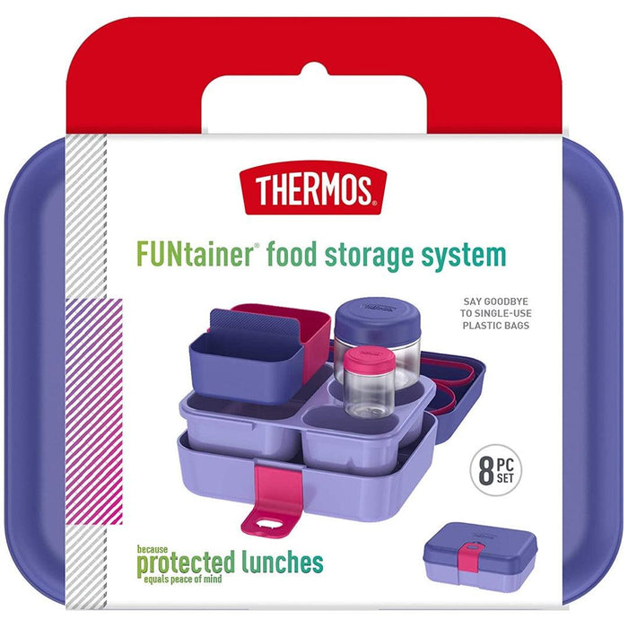 
    Lancheira Thermos Infantil Com 8 Peças Lilás - Thermos Babytunes
  